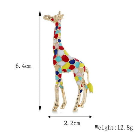 Colorful Giraffe Badge.